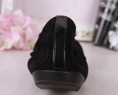 LV Shallow mouth flat shoes Women--008